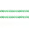 Czech Seed Beads 10/0 Color Lined Green Shades