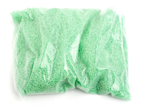 Czech Seed Beads 10/0 Color Lined Green Shades