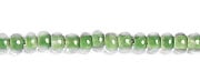 Czech Seed Beads 10/0 Color Lined Green Shades