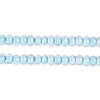 Czech Seed Beads 10/0 Color Lined Blue Shades