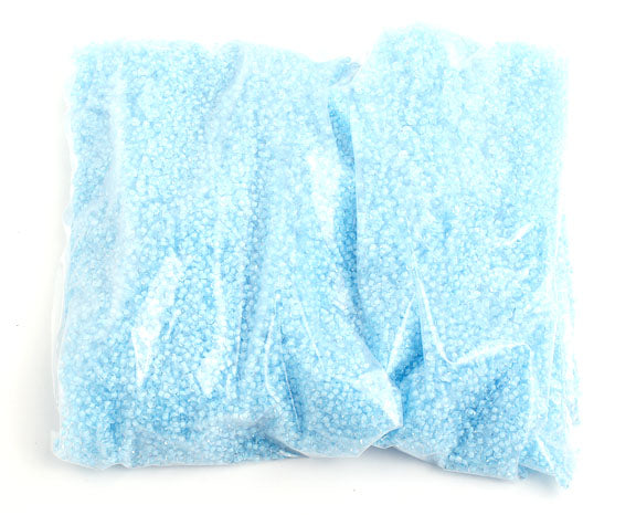 Czech Seed Beads 10/0 Color Lined Blue Shades