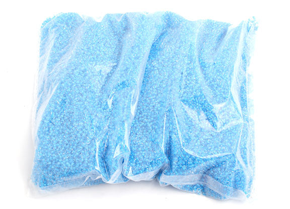 Czech Seed Beads 10/0 Color Lined Blue Shades