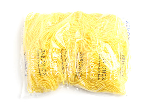 Czech Seed Beads 10/0 Color Lined Yellow/Orange Shades