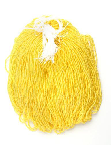 Czech Seed Beads 10/0 Color Lined Yellow/Orange Shades