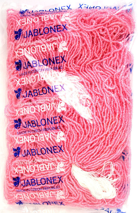 Czech Seed Beads 10/0 Color Lined Red/Pink Shades