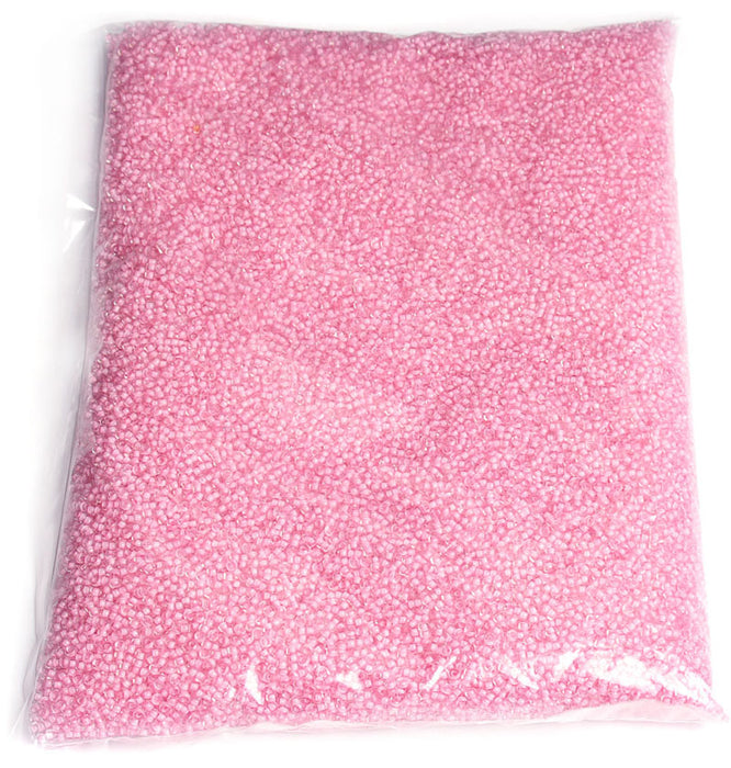 Czech Seed Beads 10/0 Color Lined Red/Pink Shades