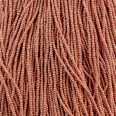 Czech Seed Beads 10/0 Metallic Gold/Copper Shades