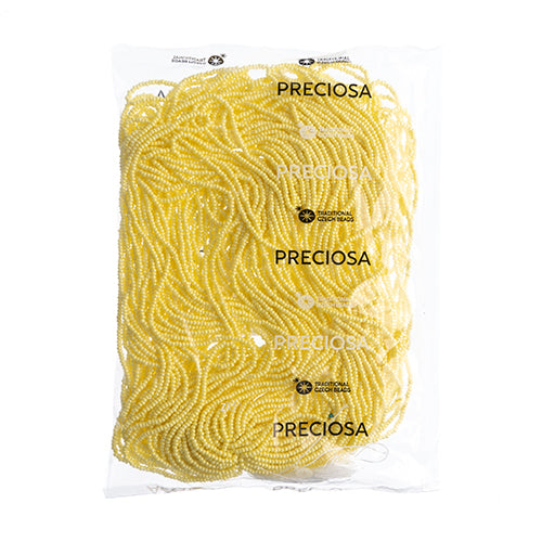 Czech Seed Beads 10/0 Permalux Dyed Chalk - Yellow Shades