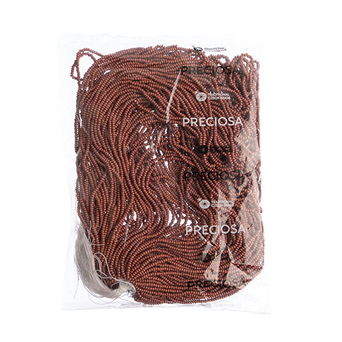 Czech Seed Beads 10/0 Permalux Dyed Chalk - Brown Shades