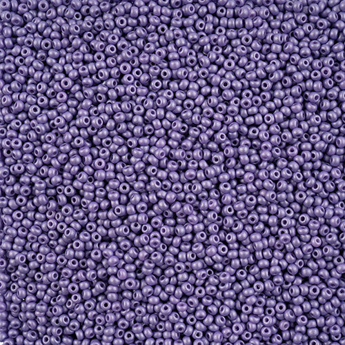 Czech Seed Beads 10/0 Permalux Dyed Chalk - Purple Shades