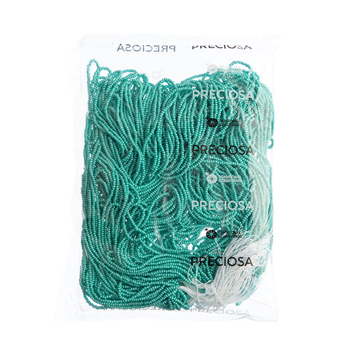 Czech Seed Beads 10/0 Permalux Dyed Chalk - Green Shades