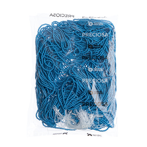 Czech Seed Beads 10/0 Permalux Dyed Chalk - Blue Shades