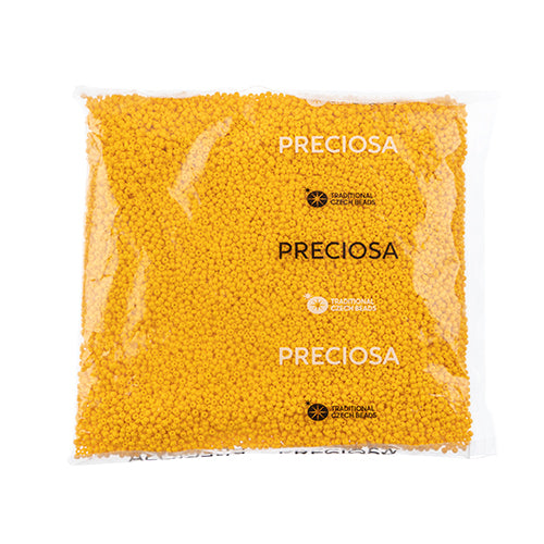 Czech Seed Beads 10/0 Permalux Dyed Chalk - Yellow Shades