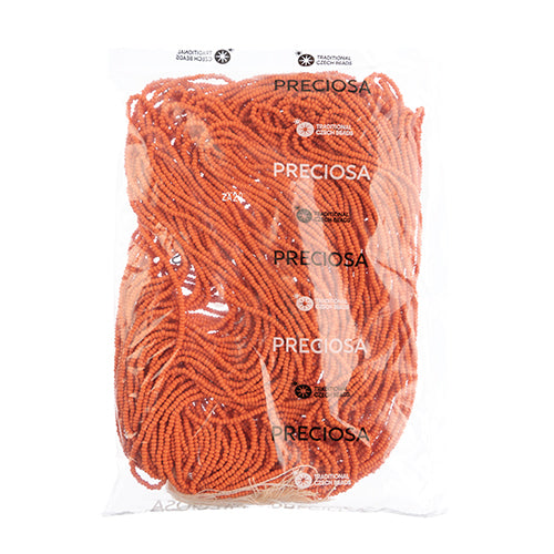 Czech Seed Beads 10/0 Permalux Dyed Chalk - Orange Shades