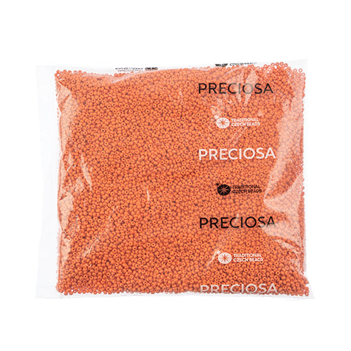 Czech Seed Beads 10/0 Permalux Dyed Chalk - Orange Shades