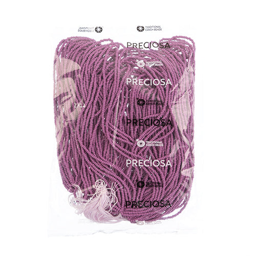 Czech Seed Beads 10/0 Permalux Dyed Chalk - Purple Shades