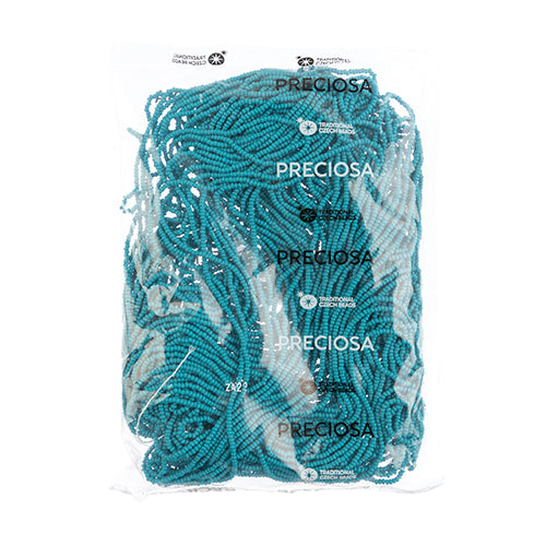 Czech Seed Beads 10/0 Permalux Dyed Chalk - Blue Shades