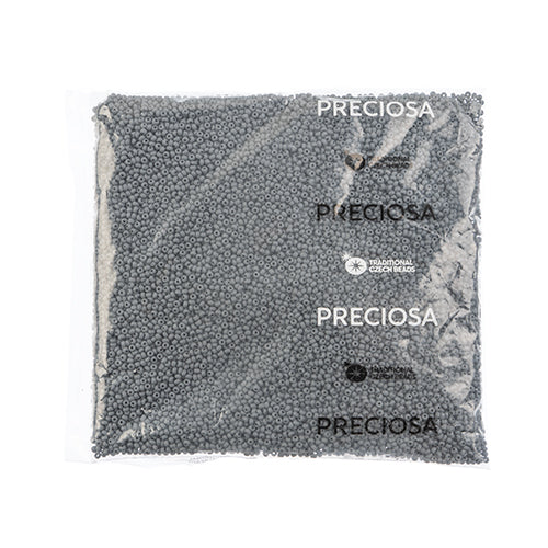 Czech Seed Beads 10/0 Permalux Dyed Chalk - Grey Shades