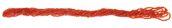 Czech Seed Beads 10/0 Transparent - Red Shades