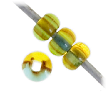 Czech Seed Beads 10/0 Transparent - Green Shades