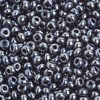 Czech Seed Beads 8/0 - Black/Grey Shades