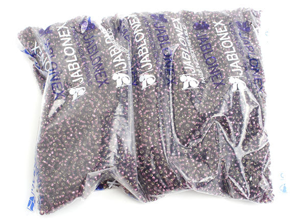 Czech Seed Beads 8/0 - Purple Shades