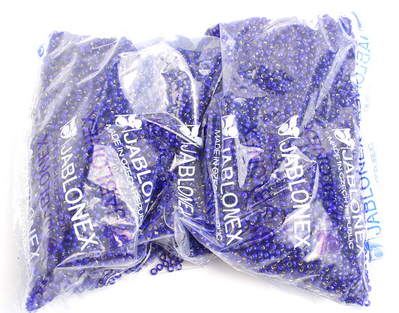 Czech Seed Beads 8/0 - Blue Shades