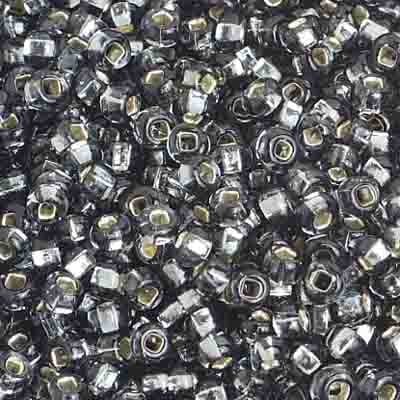 Czech Seed Beads 8/0 - Black/Grey Shades