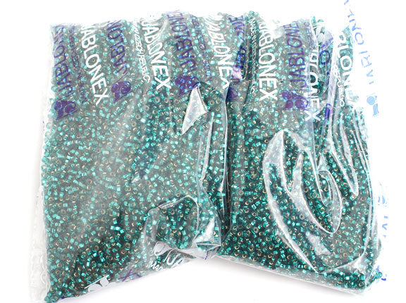 Czech Seed Beads 8/0 - Green Shades