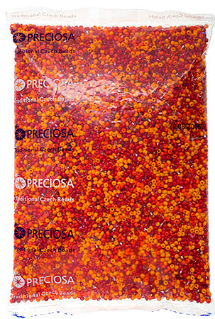 Czech Seed Beads 8/0 - Orange Shades