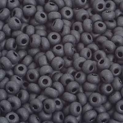 Czech Seed Beads 8/0 - Black/Grey Shades