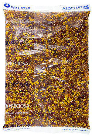 Czech Seed Beads 8/0 - Yellow Shades
