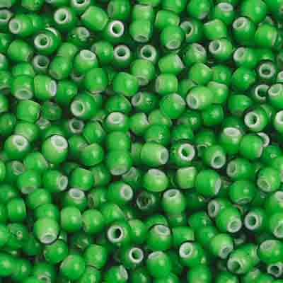 Czech Seed Beads 8/0 - Green Shades