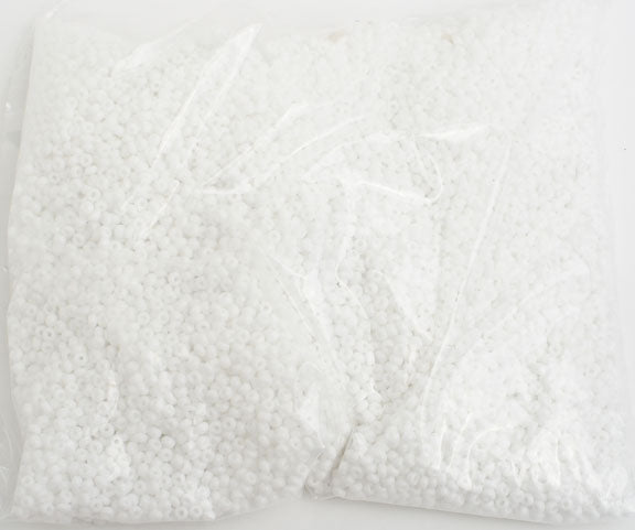 Czech Seed Beads 8/0 - Crystal/White Shades