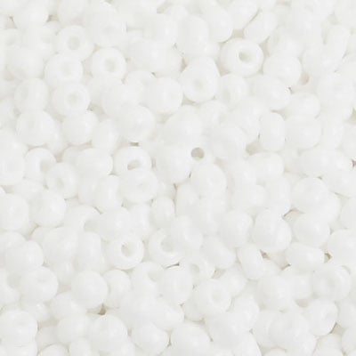 Czech Seed Beads 8/0 - Crystal/White Shades