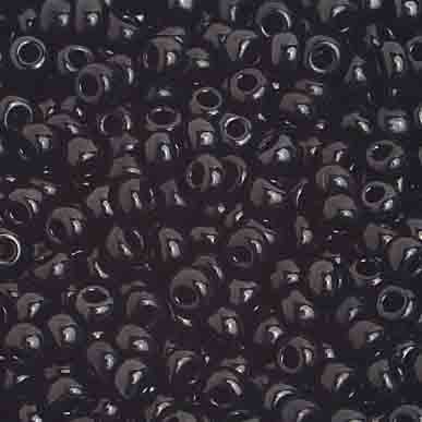 Czech Seed Beads 8/0 - Black/Grey Shades