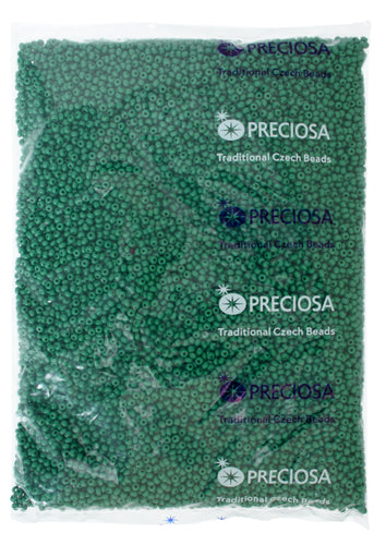 Czech Seed Beads 8/0 - Green Shades