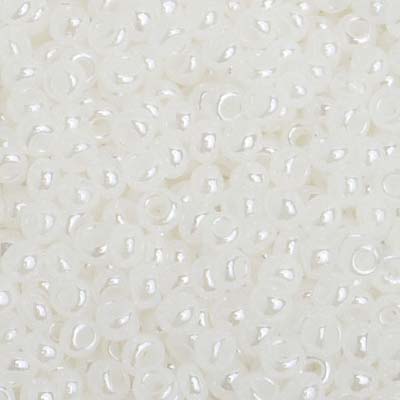 Czech Seed Beads 8/0 - Crystal/White Shades