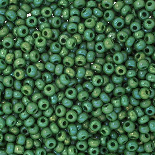 Czech Seed Beads 8/0 - Green Shades