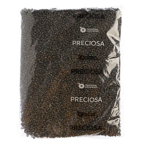 Czech Seed Beads 8/0 - Black/Grey Shades