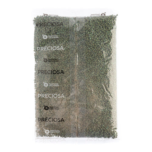 Czech Seed Beads 8/0 - Green Shades