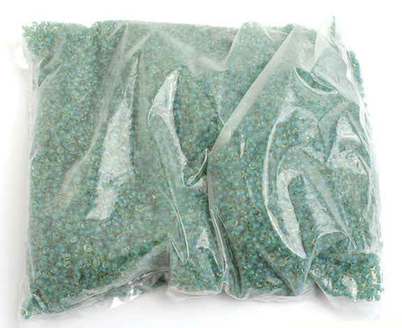 Czech Seed Beads 8/0 - Green Shades