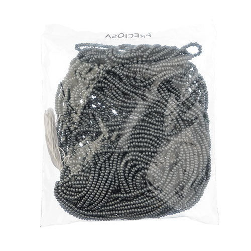 Czech Seed Beads 8/0 - Black/Grey Shades