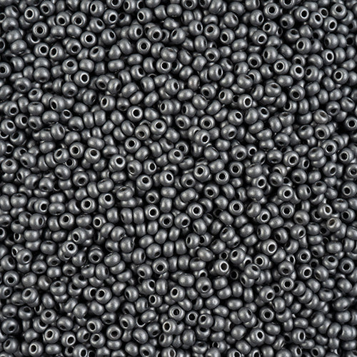 Czech Seed Beads 8/0 - Black/Grey Shades