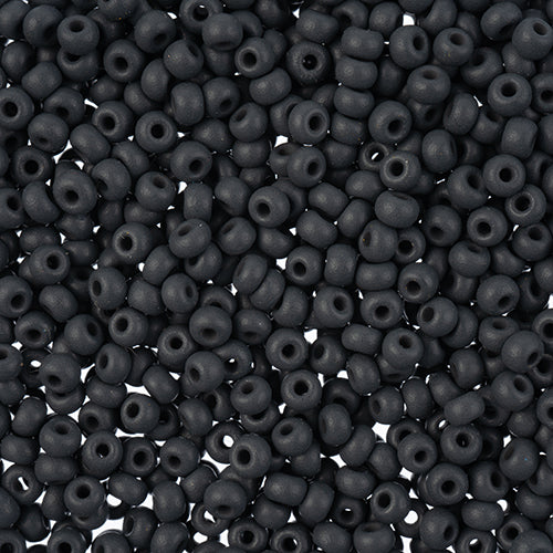 Czech Seed Beads 8/0 - Black/Grey Shades