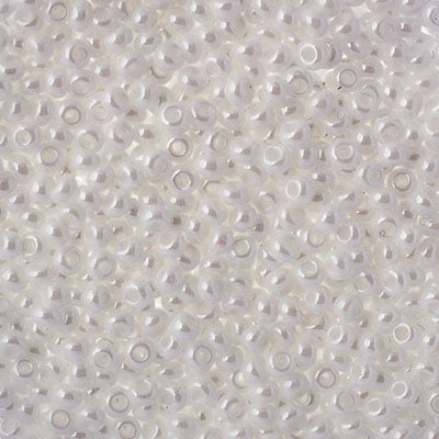 Czech Seed Beads 8/0 - Crystal/White Shades