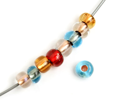 Czech Seed Bead / Pony Beads 6/0 Color Lined 