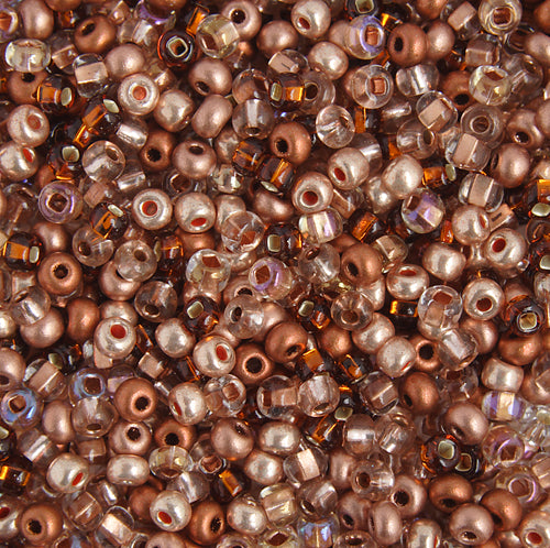 Czech Seed Bead / Pony Beads 6/0 Mixed Shades