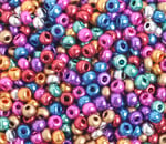 Czech Seed Bead / Pony Beads 6/0 Metallic 