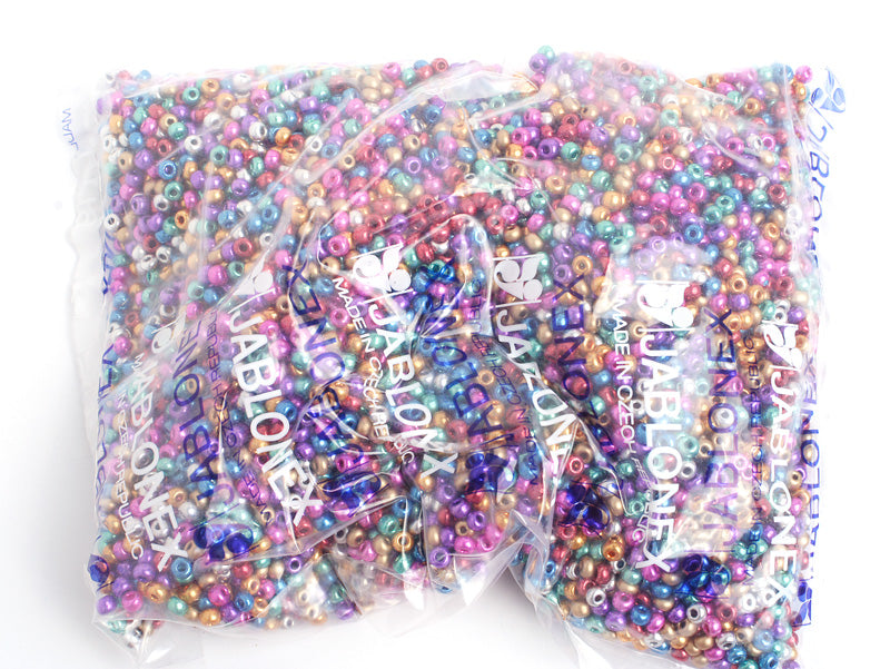 Czech Seed Bead / Pony Beads 6/0 Metallic 
